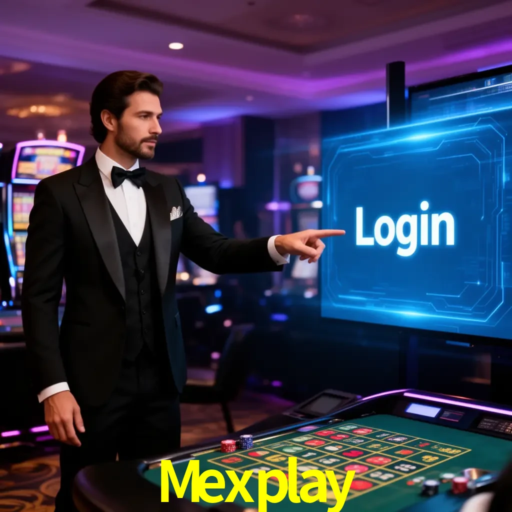 Mexplay Login - OTP, cuenta y soporte Pantalla Mexplay Login con OTP, contraseña, cuenta segura y soporte móvil